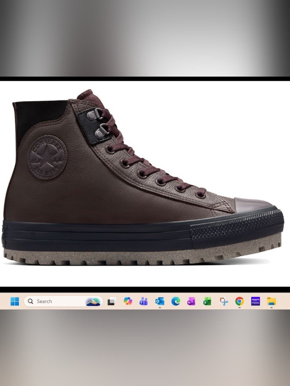 Converse Men’s Chuck Taylor All Star City Trek "Coffee Nut" Brown - Picture 2 of 10